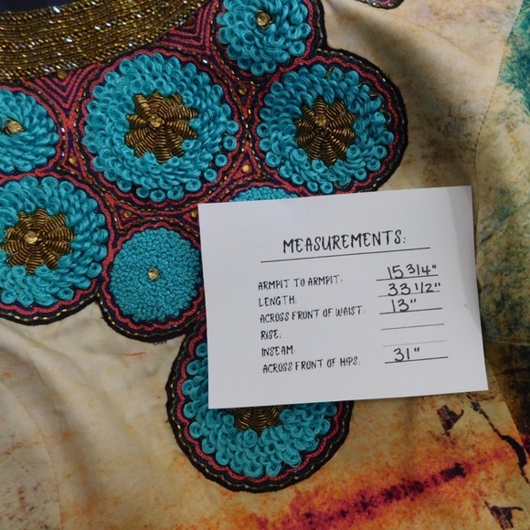 Anthropologie BHANUNI BY JYOTI Villette Dress Fit N’ Flare Beaded Embellished 2 - Picture 14 of 14